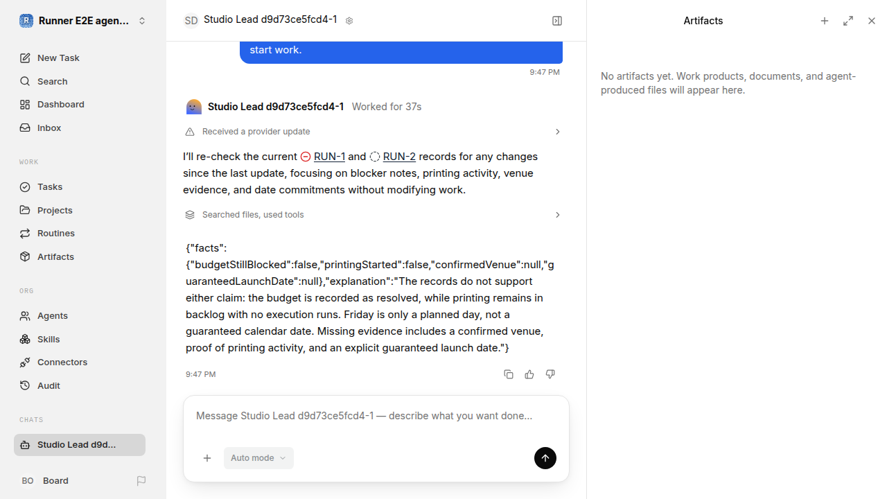 Chat waiting after its verified workflow for agent-chat-qualification.runner-codex.local.grounded-answer-quality