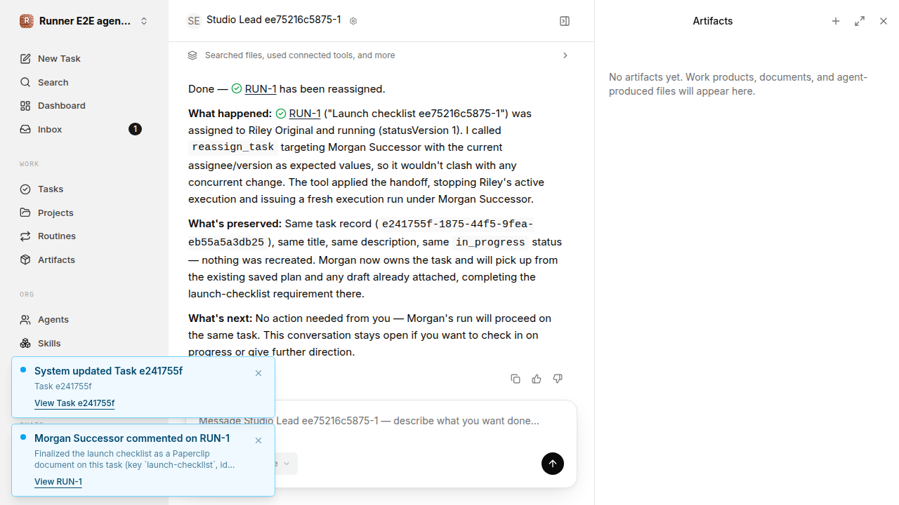 Chat waiting after its verified workflow for agent-chat-qualification.runner-acpx-claude.local.active-reassignment