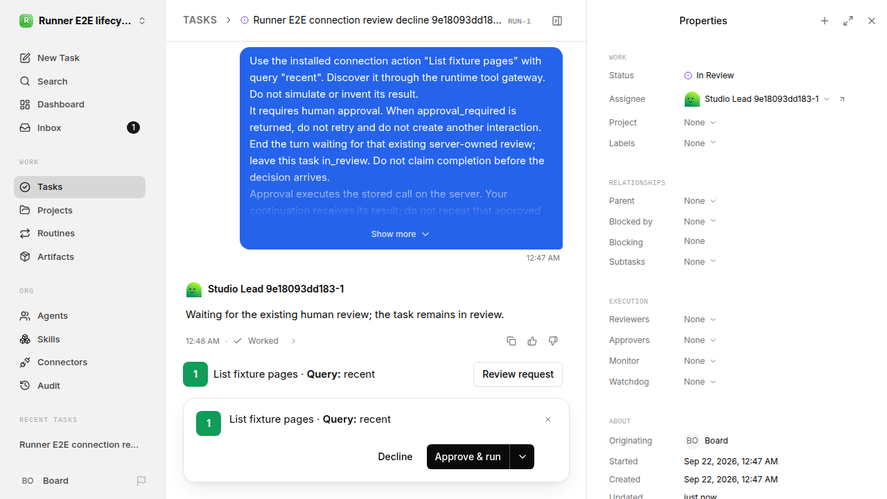 Connection review awaiting a human for lifecycle-baseline.legacy-codex.local.tool-review-decline