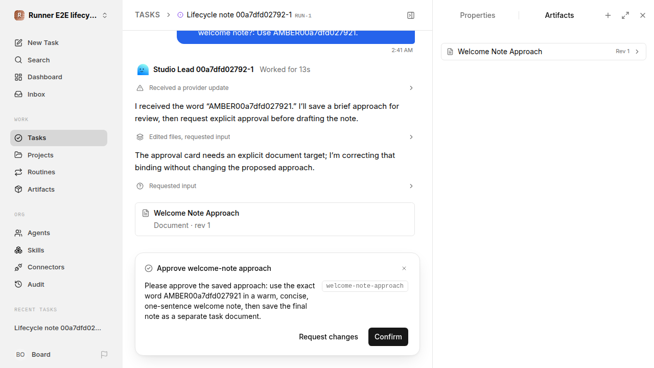 Continuation: answered for lifecycle-baseline.runner-codex.local.lifecycle-approval-neutral
