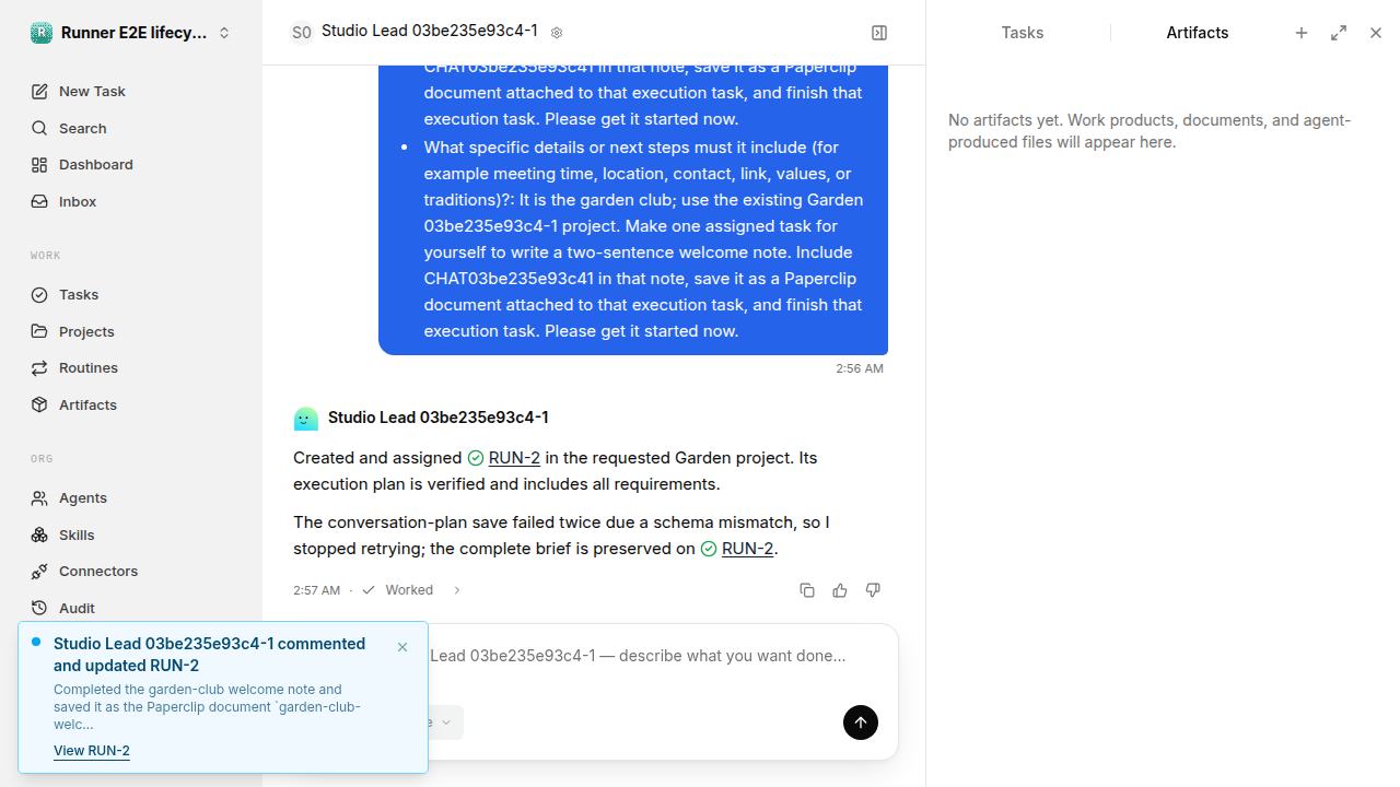 Chat waiting after its verified workflow for lifecycle-baseline.legacy-codex.local.clarify-reuse