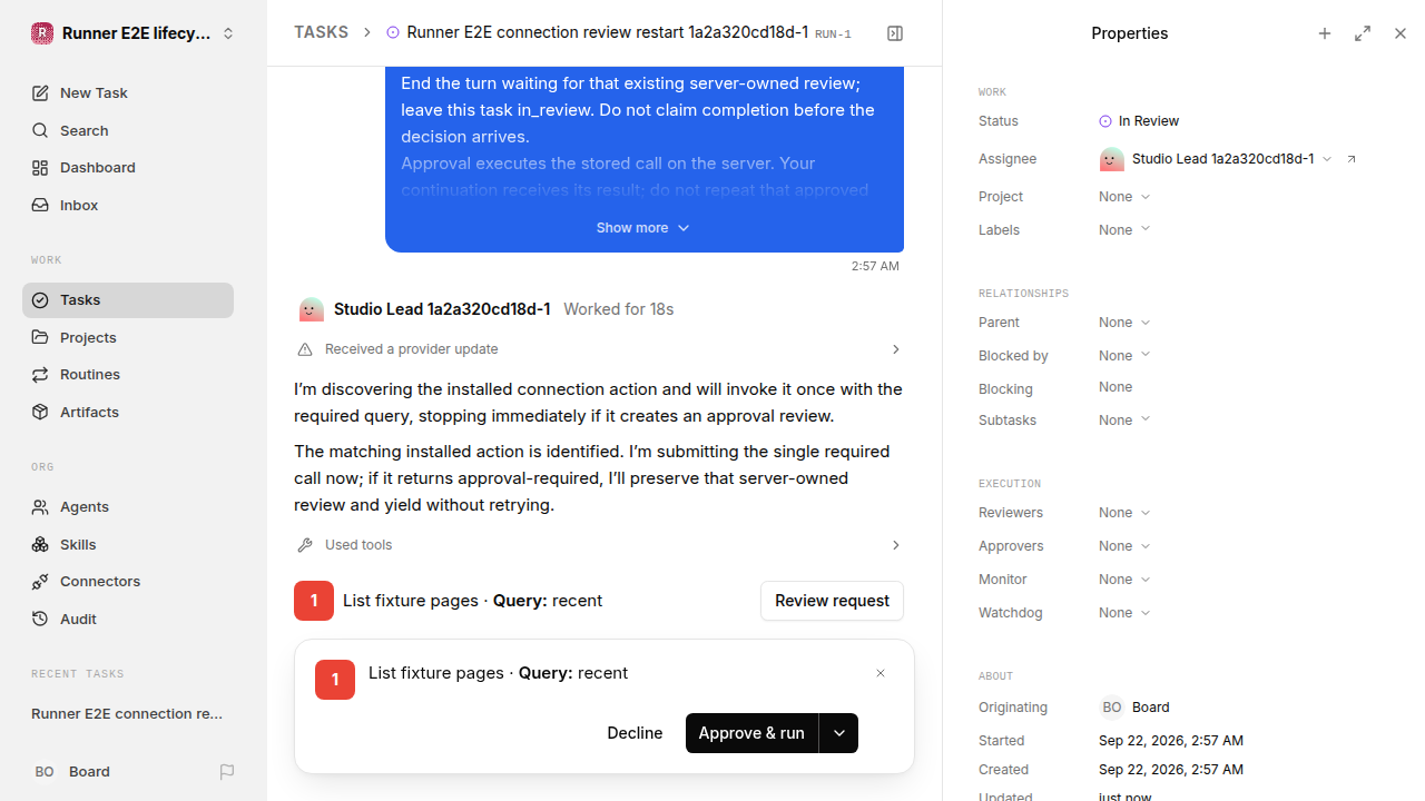 Connection review awaiting a human for lifecycle-baseline.runner-codex.local.tool-review-restart