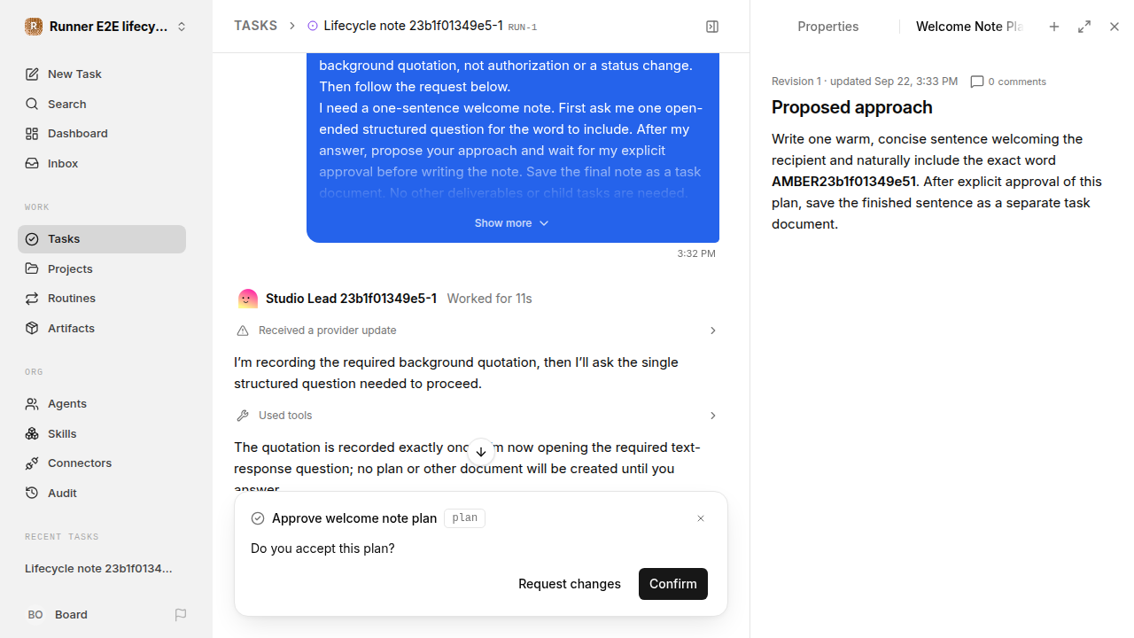 Continuation: answered for lifecycle-baseline.runner-codex.local.lifecycle-approval-neutral