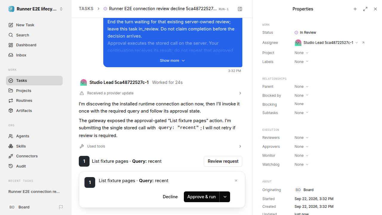 Connection review awaiting a human for lifecycle-baseline.runner-codex.local.tool-review-decline