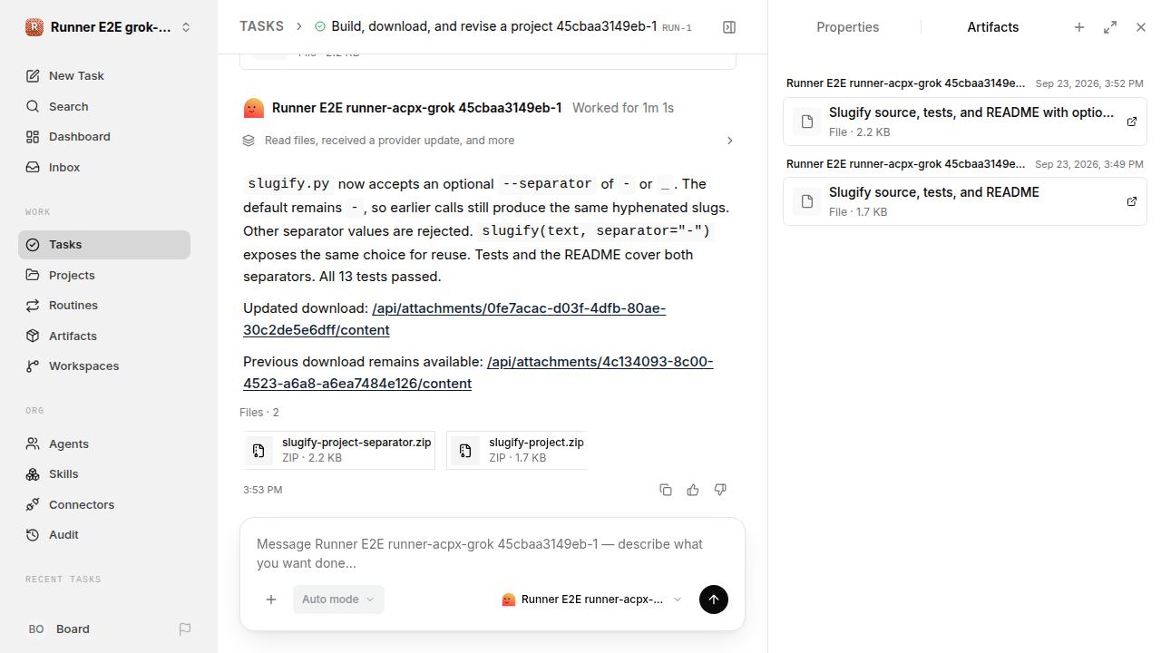 Finished everyday workflow for grok-qualification.runner-acpx-grok.local.build-revise