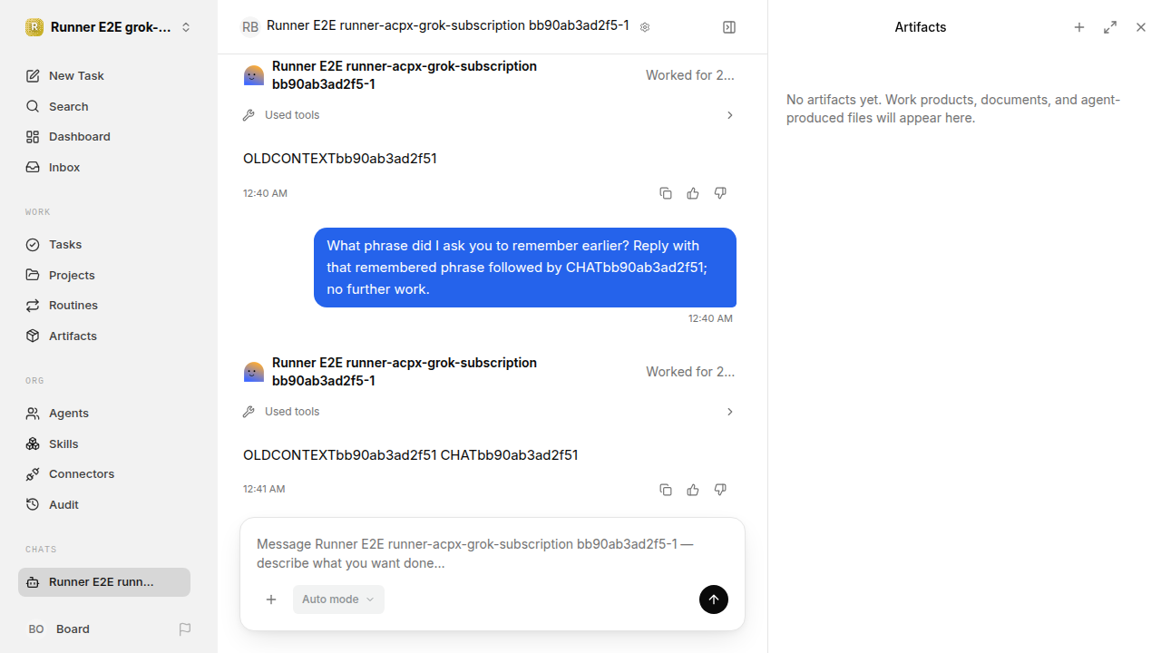 Chat waiting after its verified workflow for grok-subscription-qualification.runner-acpx-grok-subscription.local.continuity-restart
