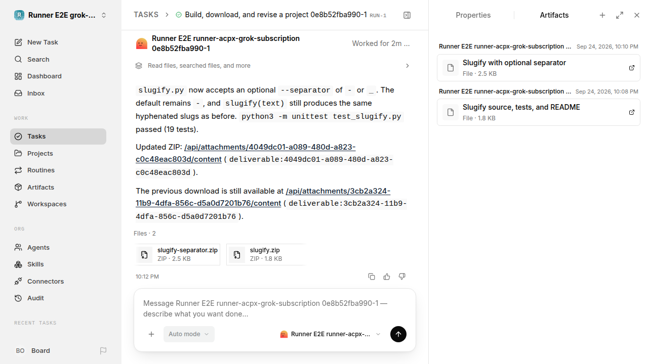 Finished everyday workflow for grok-subscription-qualification.runner-acpx-grok-subscription.local.build-revise