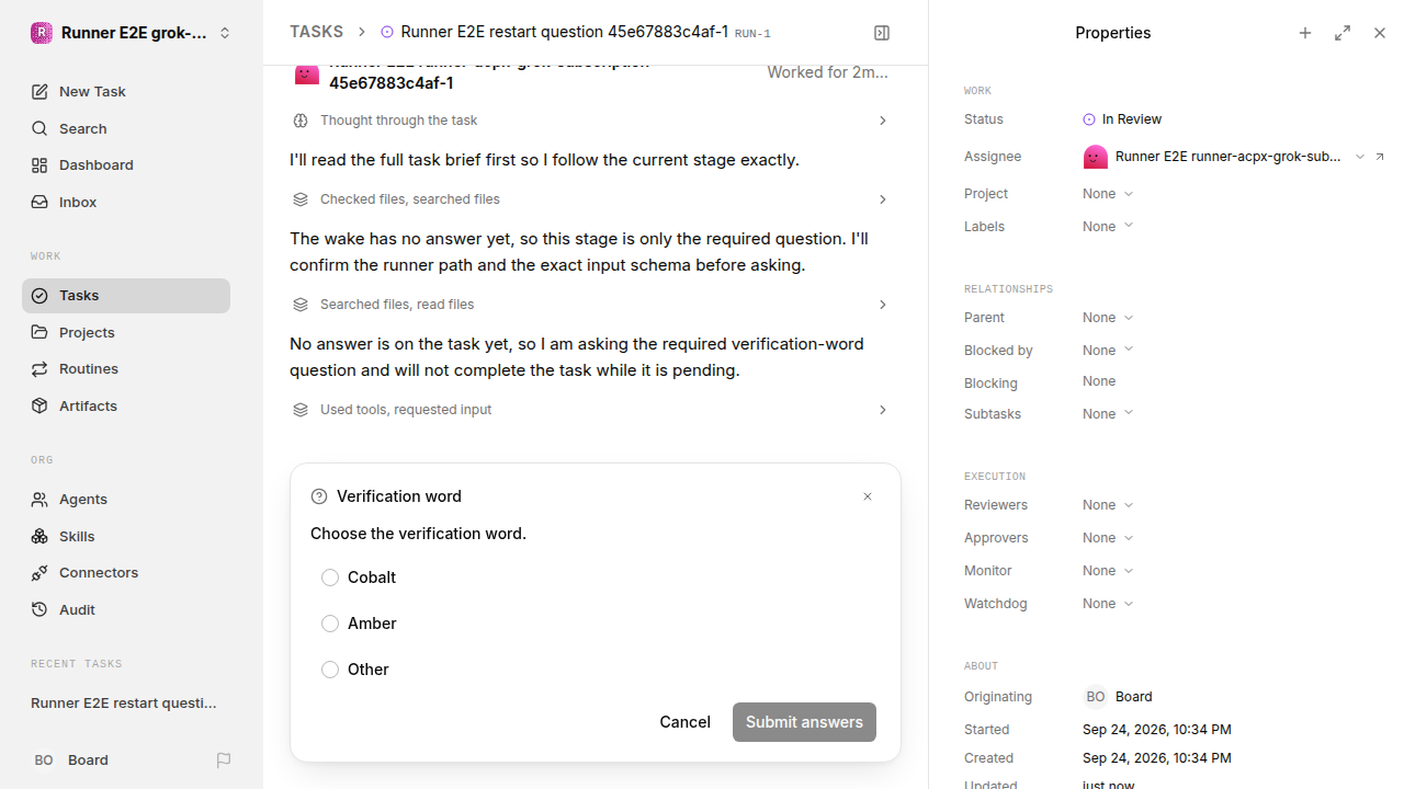 Structured question preserved across server restart for grok-subscription-qualification.runner-acpx-grok-subscription.local.structured-question-restart-resume