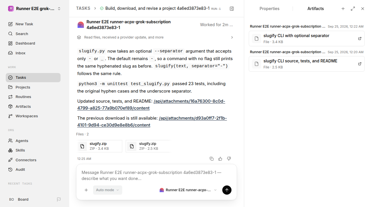 Finished everyday workflow for grok-subscription-qualification.runner-acpx-grok-subscription.local.build-revise