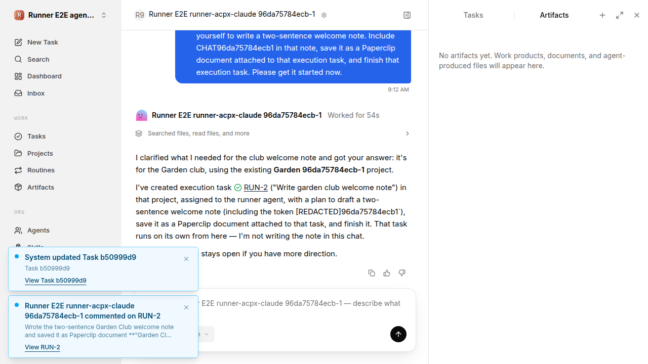 Chat waiting after its verified workflow for agent-chat.runner-acpx-claude.local.clarify-reuse