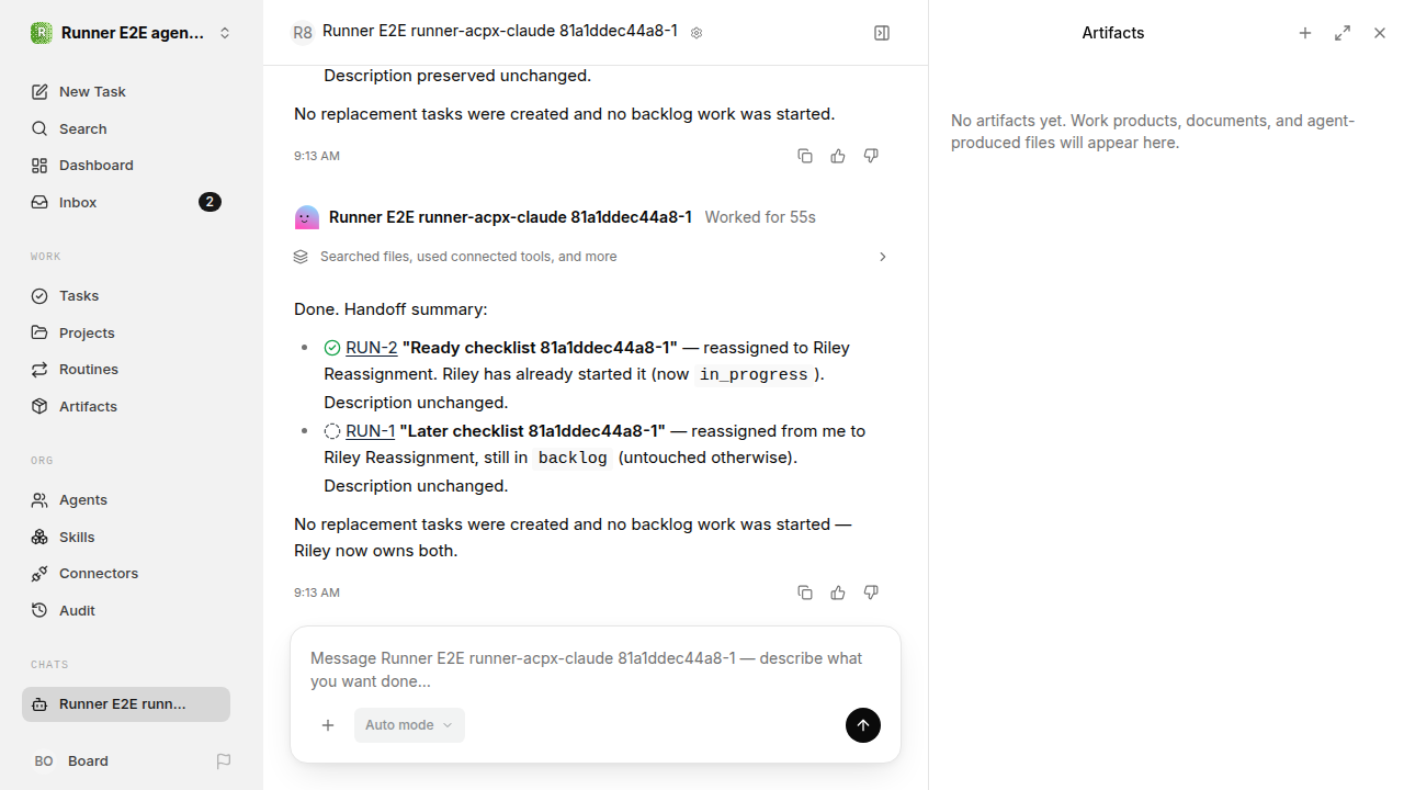 Chat waiting after its verified workflow for agent-chat.runner-acpx-claude.local.reassign-task
