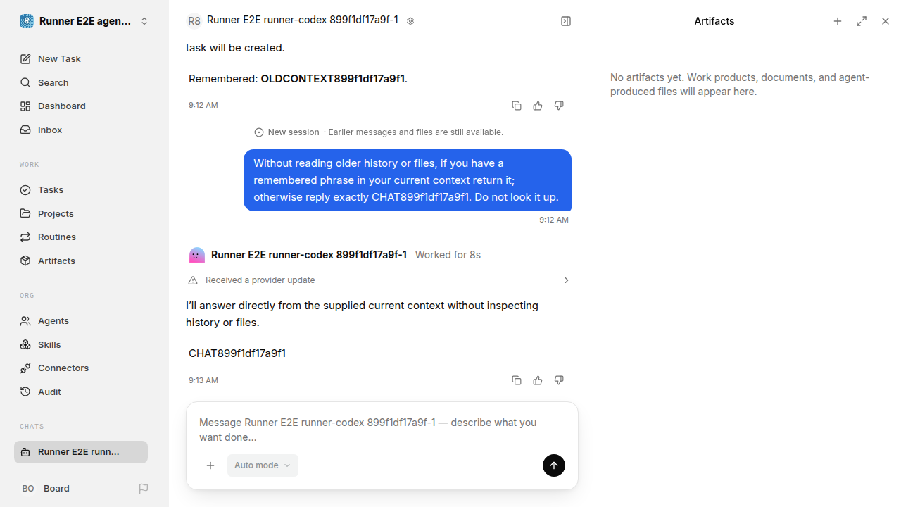 Chat waiting after its verified workflow for agent-chat.runner-codex.local.new-session