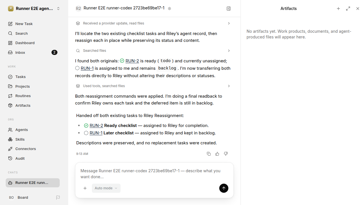 Reassignment completed in Agent Chat for agent-chat.runner-codex.local.reassign-task
