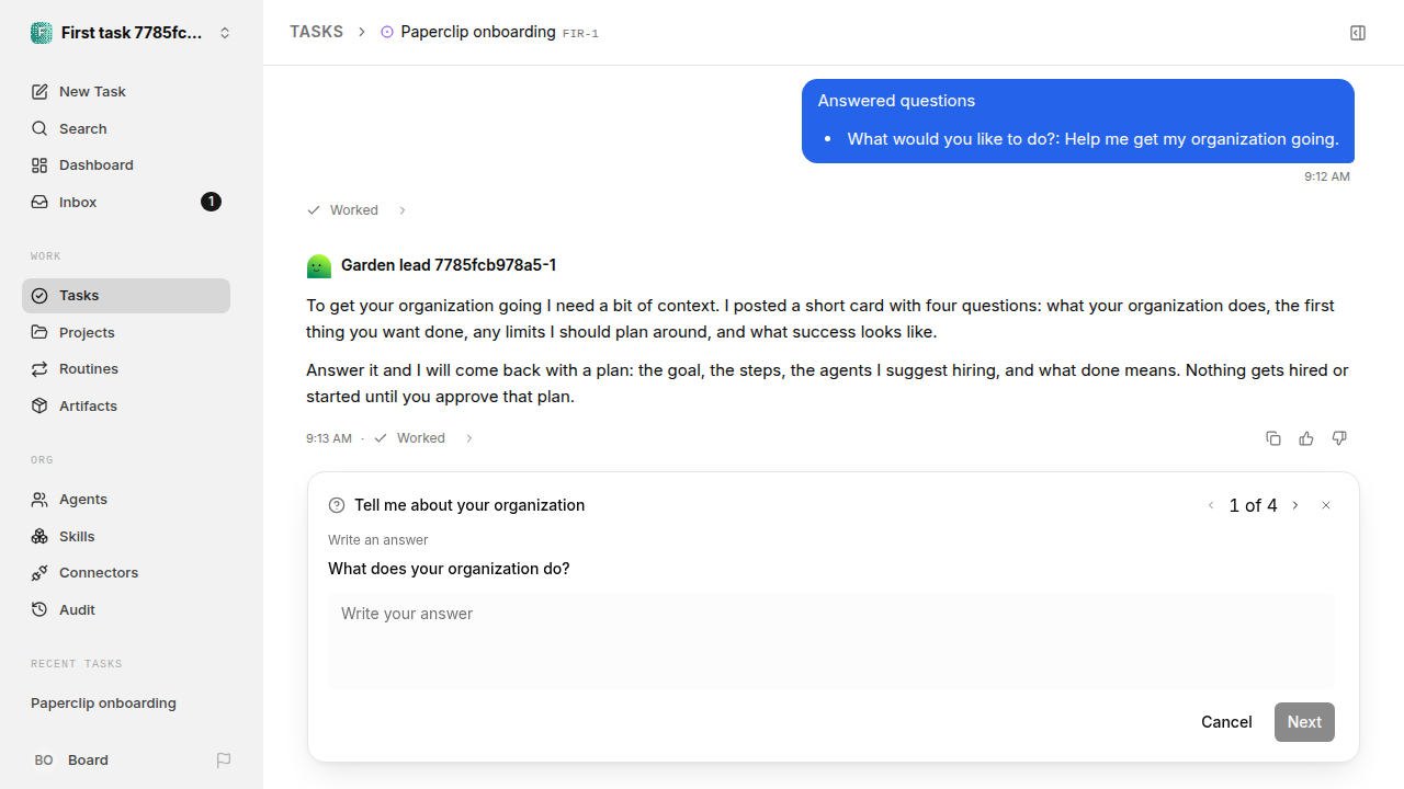 First onboarding response for first-task.legacy-claude.local.ambiguous-task-first-response