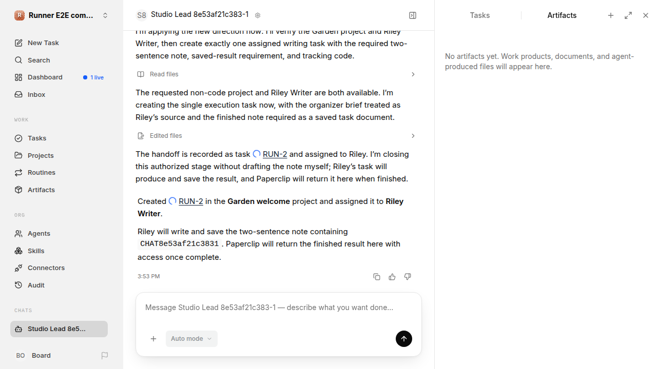 Chat is idle while Riley waits for the brief for completion-updates.runner-codex.local.handoff-completion-idle