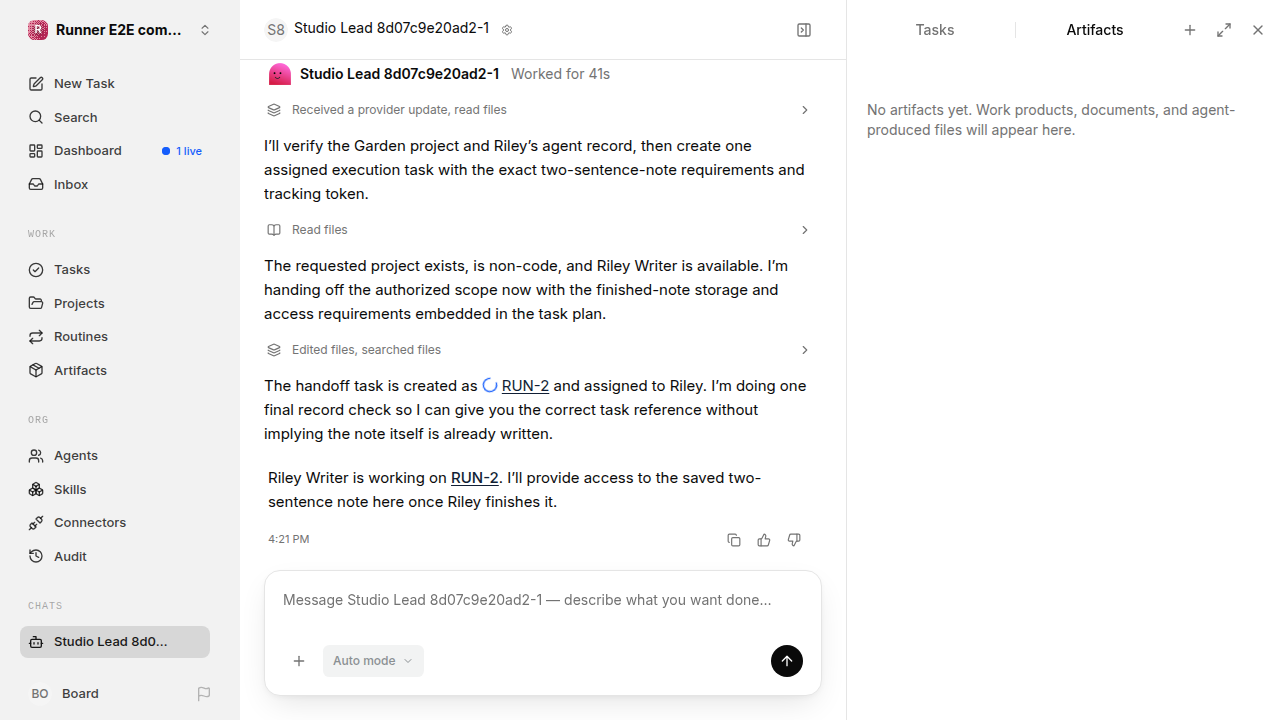 Chat is idle while Riley waits for the brief for completion-updates.runner-codex.local.handoff-completion-idle
