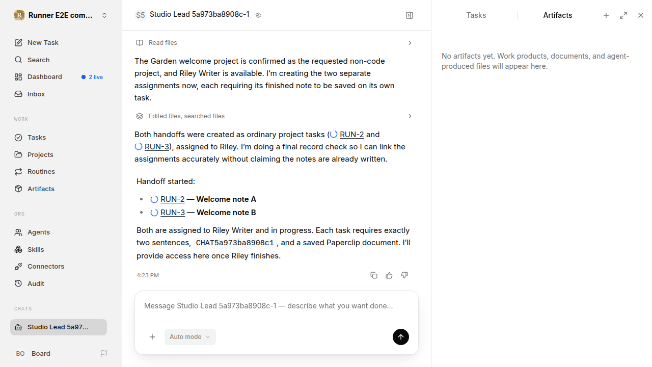 Chat is idle while Riley waits for the brief for completion-updates.runner-codex.local.handoff-completion-multiple