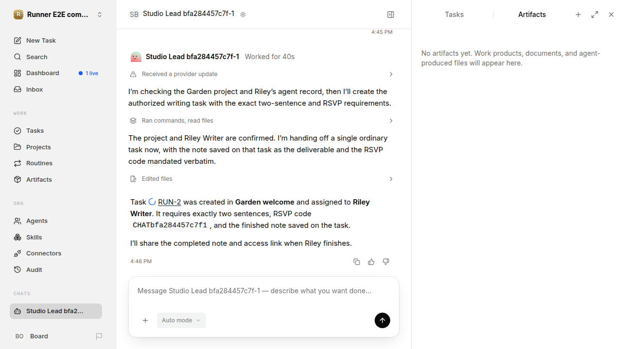 Chat is idle while Riley waits for the brief for completion-updates.runner-codex.local.handoff-completion-busy