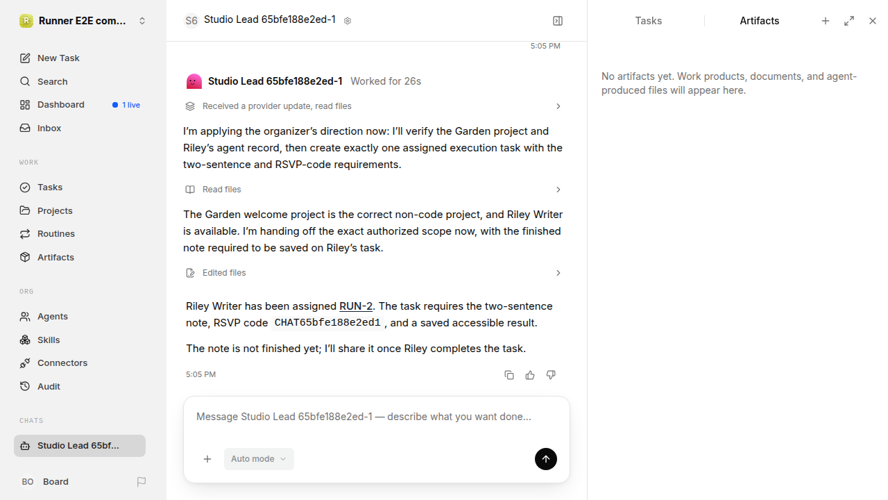 Chat is idle while Riley waits for the brief for completion-updates.runner-codex.local.handoff-completion-idle