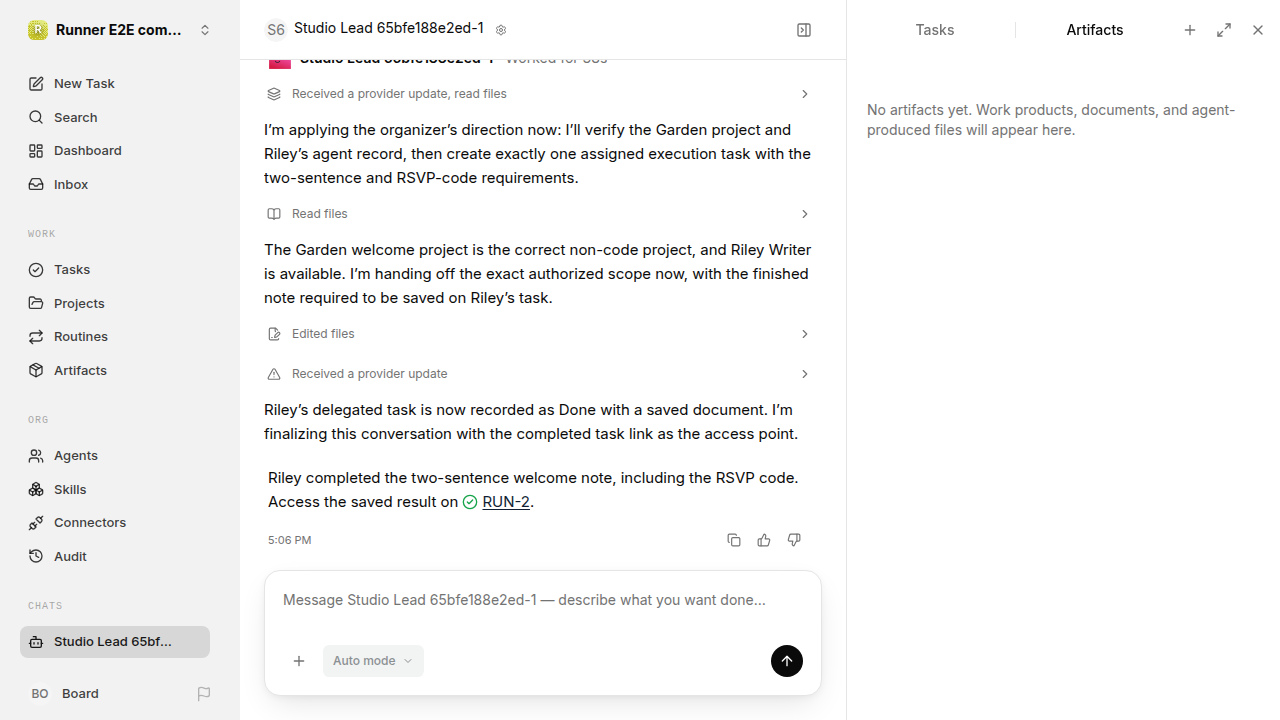Chat waiting after its verified workflow for completion-updates.runner-codex.local.handoff-completion-idle