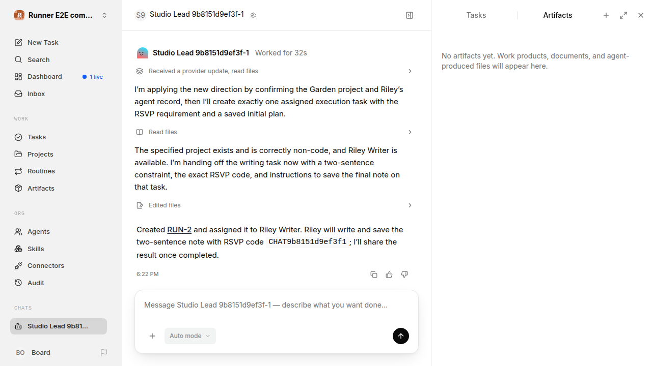 Chat is idle while Riley waits for the brief for completion-updates.runner-codex.local.handoff-completion-idle