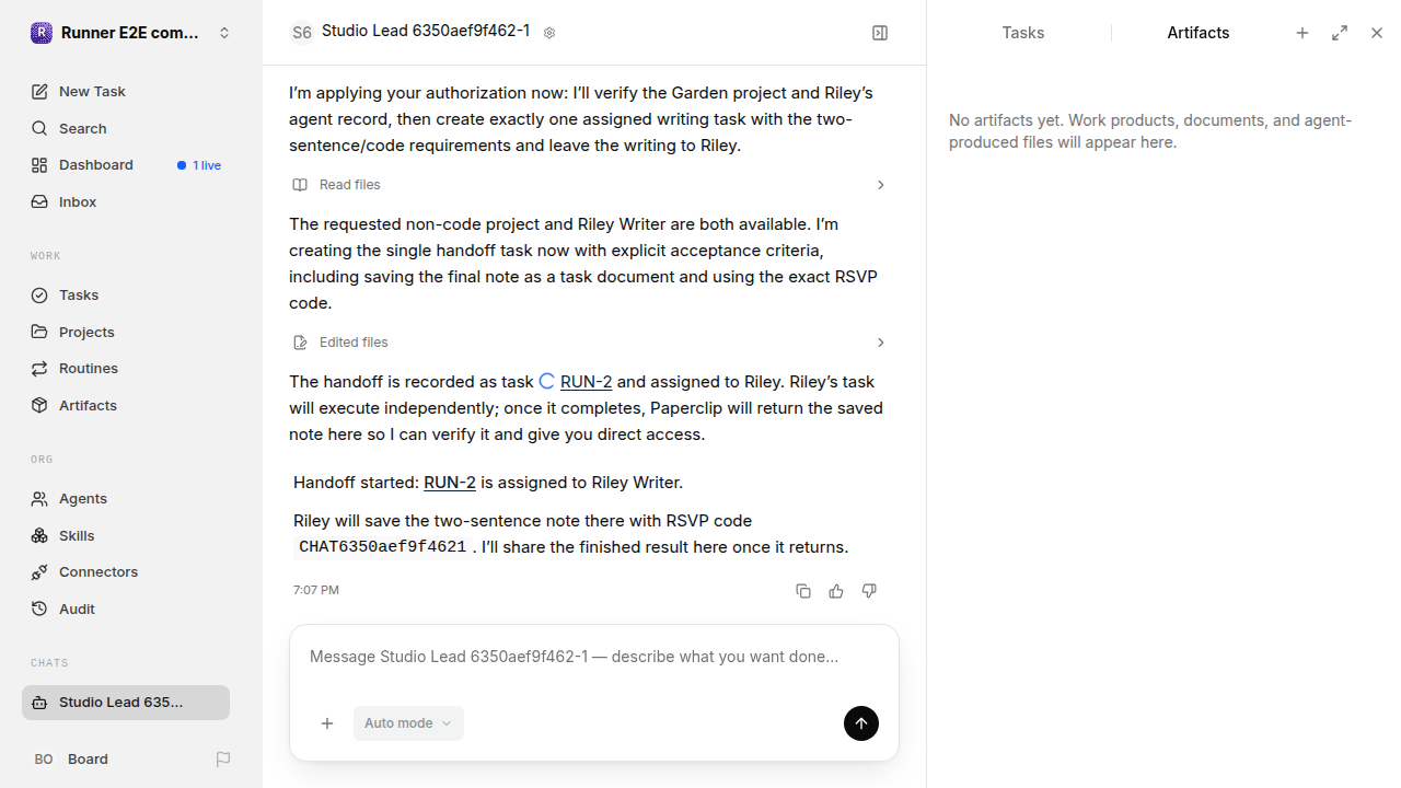 Chat is idle while Riley waits for the brief for completion-updates.runner-codex.local.handoff-completion-busy