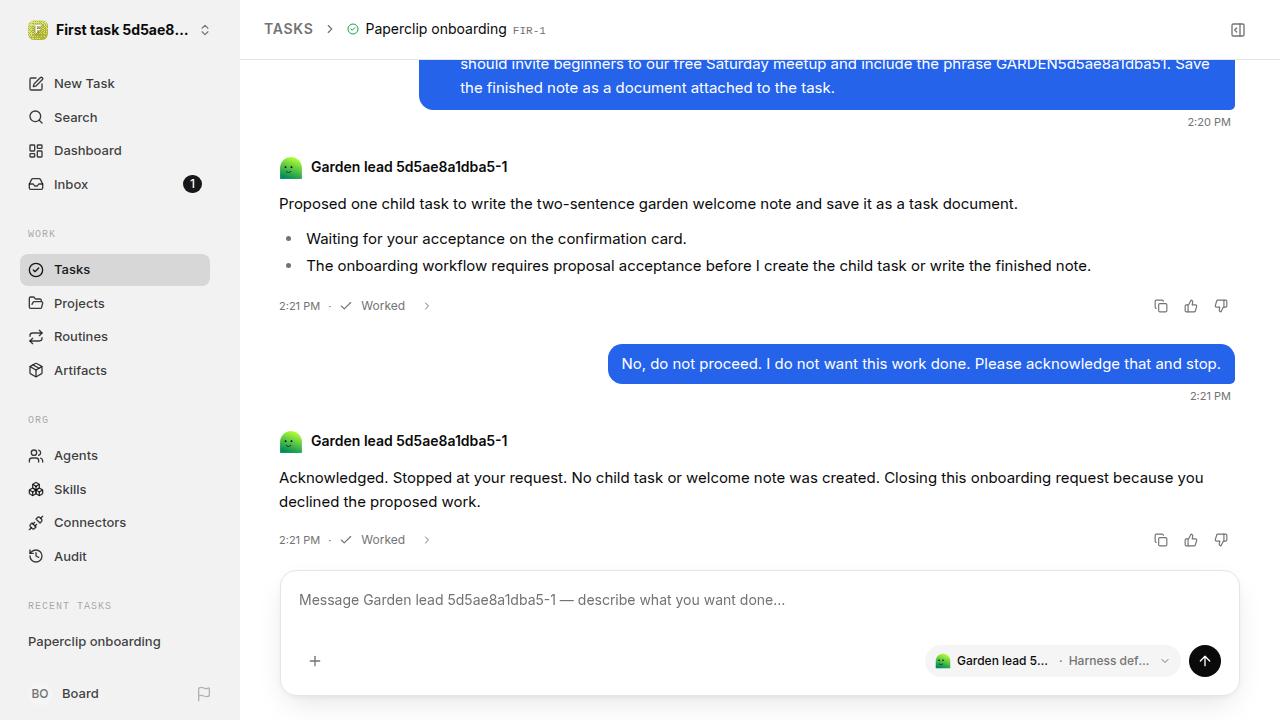 First-task final state for first-task.legacy-codex.local.reject-no-execution