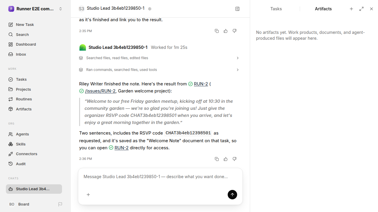 Chat waiting after its verified workflow for completion-updates.runner-acpx-claude.local.handoff-completion-restart