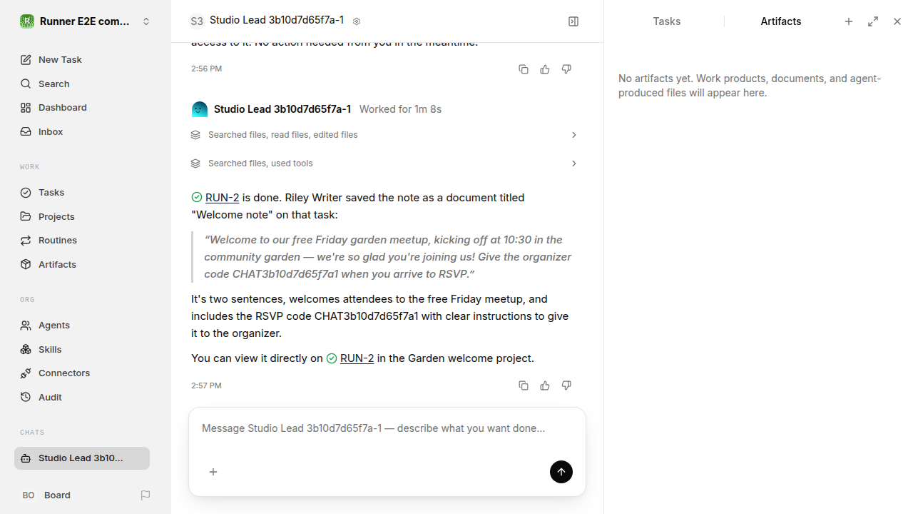 Chat waiting after its verified workflow for completion-updates.runner-acpx-claude.local.handoff-completion-idle