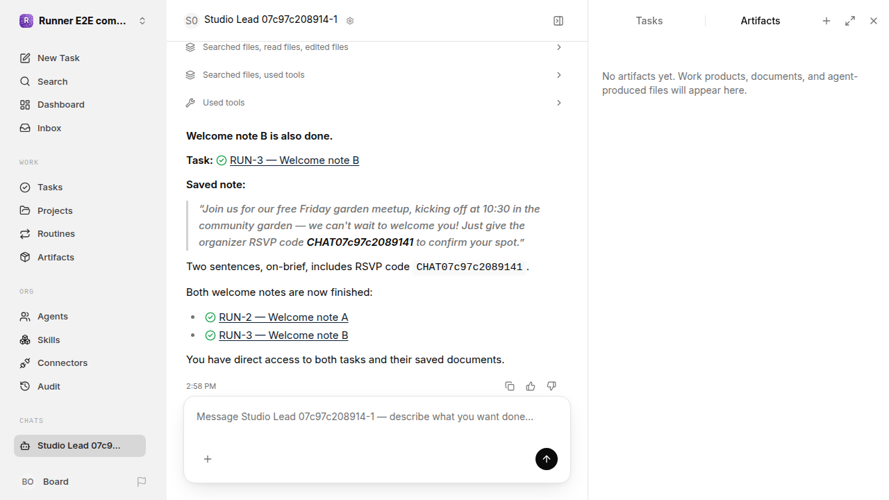 Chat waiting after its verified workflow for completion-updates.runner-acpx-claude.local.handoff-completion-multiple