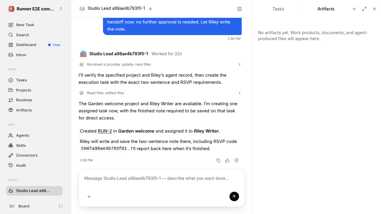 Chat is idle while Riley waits for the brief for completion-updates.runner-codex.local.handoff-completion-idle