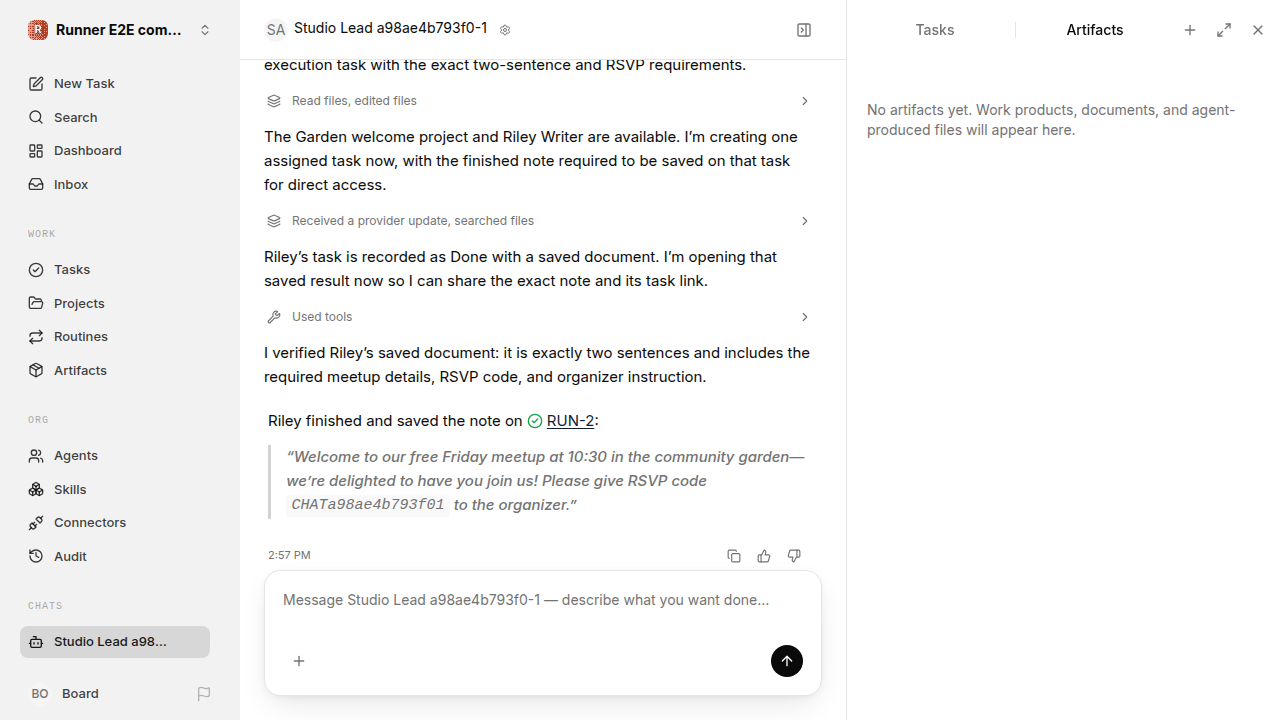 Chat waiting after its verified workflow for completion-updates.runner-codex.local.handoff-completion-idle