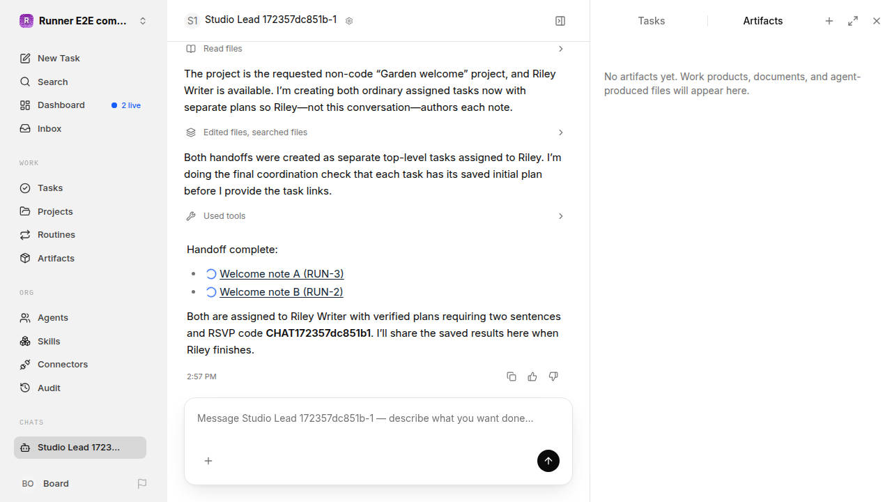 Chat is idle while Riley waits for the brief for completion-updates.runner-codex.local.handoff-completion-multiple