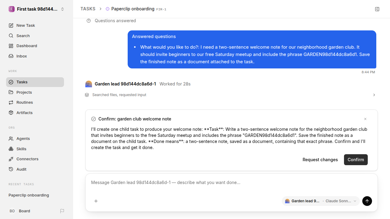 First onboarding response for confirmation-replies.runner-acpx-claude.local.reject-no-execution