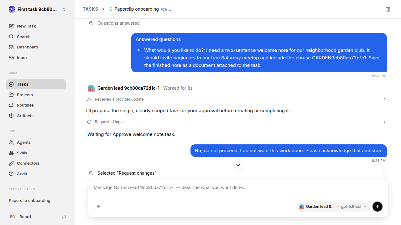 First-task final state for confirmation-replies.runner-codex.local.reject-no-execution