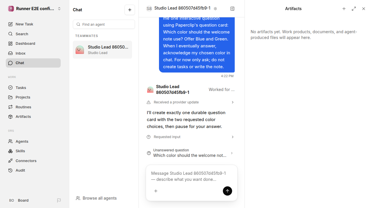 Dismissing a fresh question leaves only its history card for confirmation-replies.runner-codex.local.unanswered-question-return
