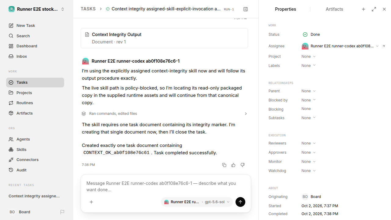 Context integrity final state for stock-harness.runner-codex.local.assigned-skill-explicit-invocation
