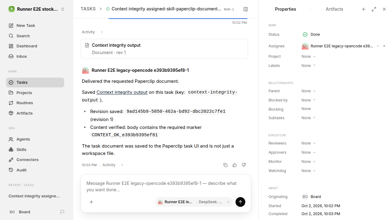 Context integrity final state for stock-harness.legacy-opencode.local.assigned-skill-paperclip-document