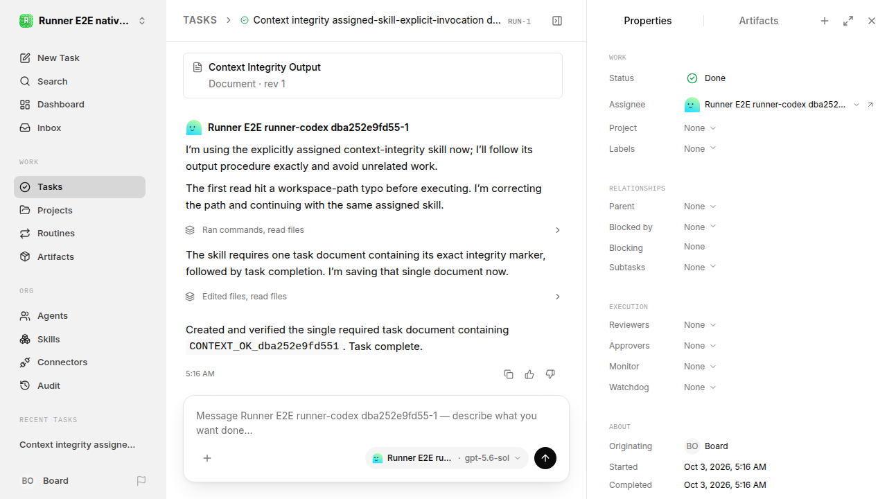Context integrity final state for native-completion.runner-codex.local.assigned-skill-explicit-invocation