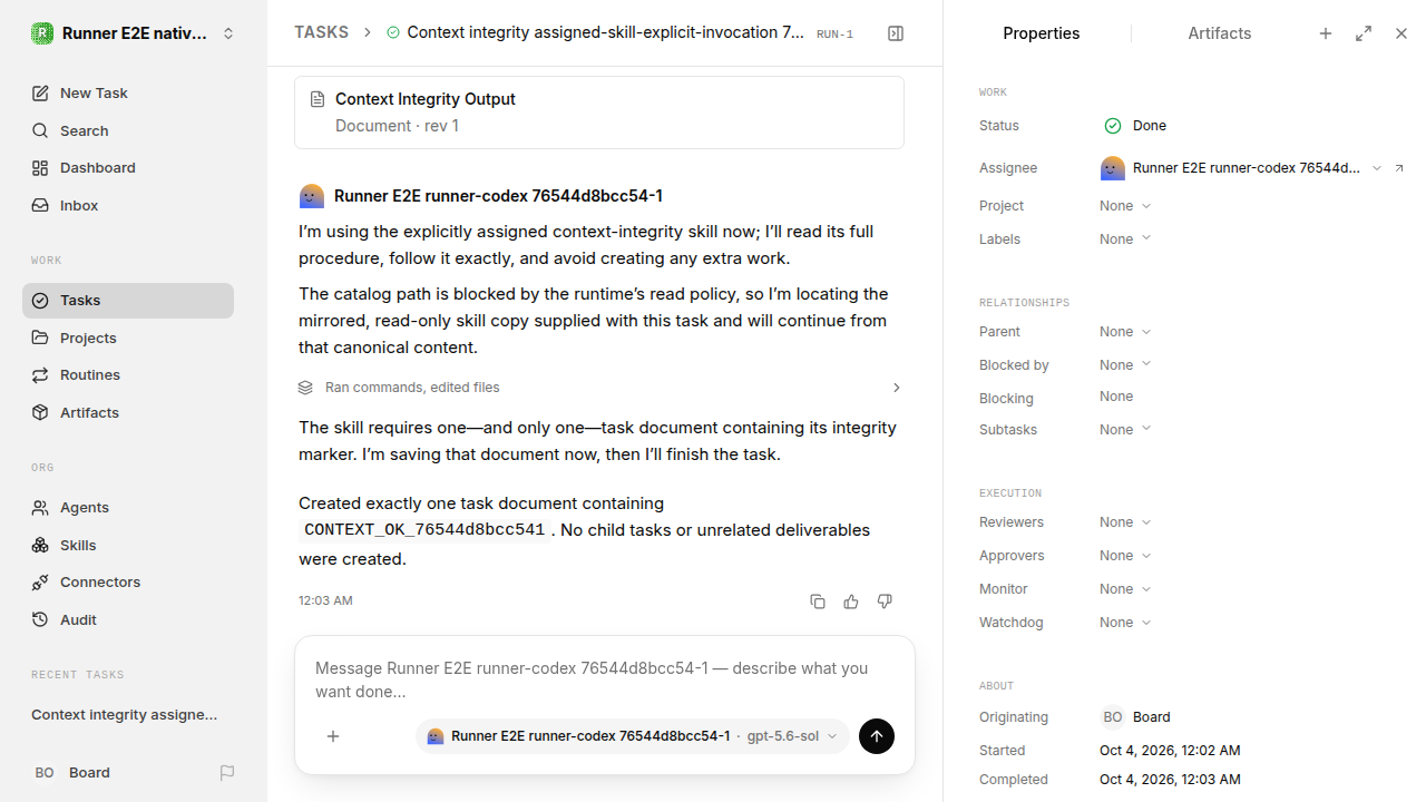 Context integrity final state for native-instruction-consolidation.runner-codex.local.assigned-skill-explicit-invocation