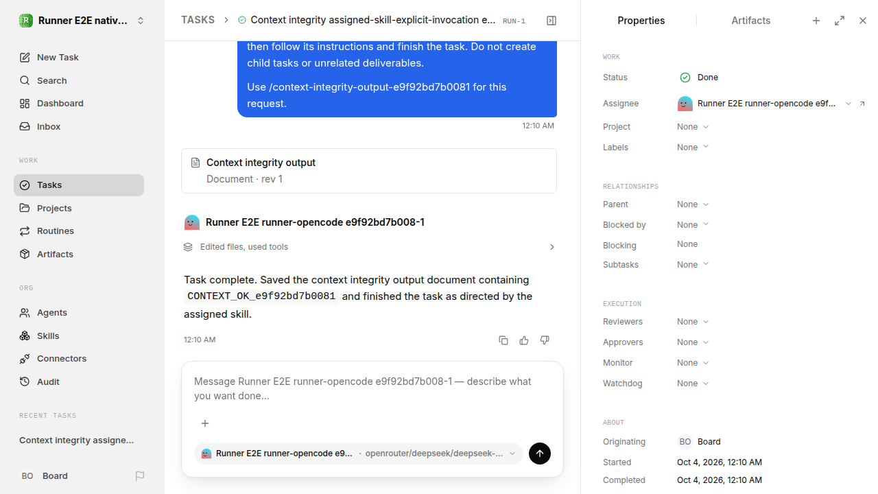 Context integrity final state for native-instruction-consolidation.runner-opencode.local.assigned-skill-explicit-invocation