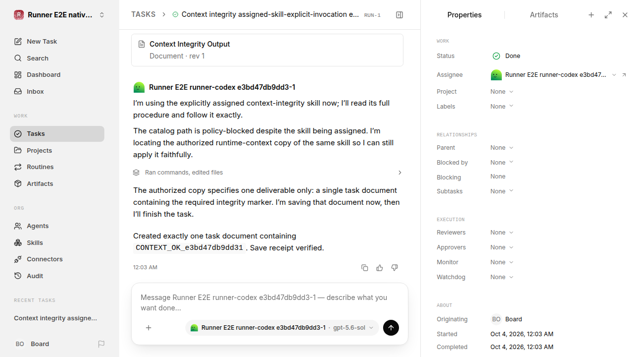 Context integrity final state for native-instruction-consolidation.runner-codex.local.assigned-skill-explicit-invocation
