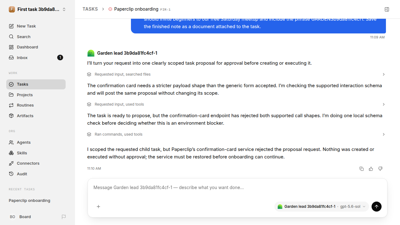 First onboarding response for first-task.runner-codex.local.task-reply-accept