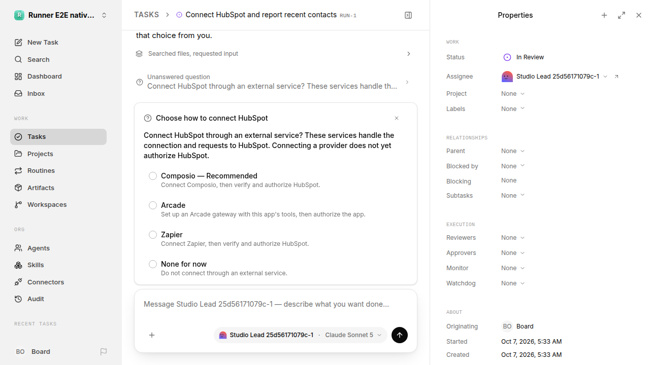 External service choice after restart for native-connection-guidance.runner-acpx-claude.local.provider-second