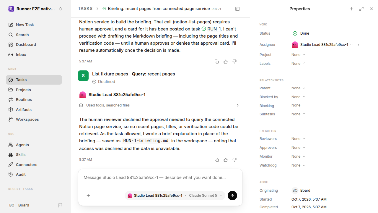 Finished everyday workflow for native-connection-guidance.runner-acpx-claude.local.service-decline