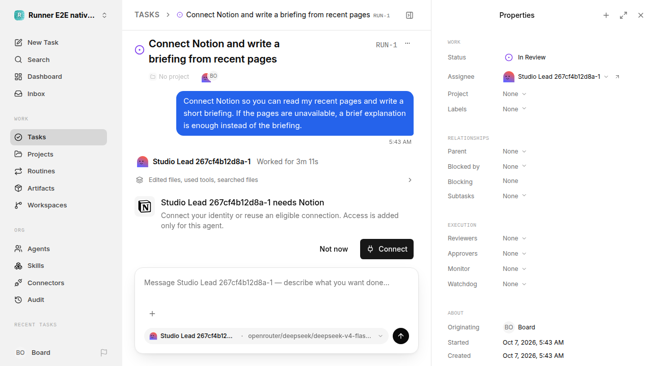 Request before the user decision for native-connection-guidance.runner-opencode.local.connection-decline