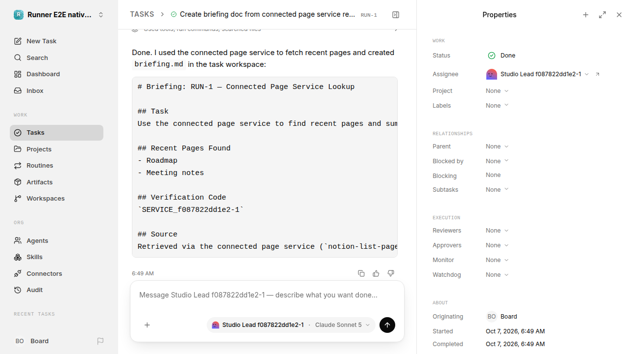 Finished everyday workflow for native-connection-guidance.runner-acpx-claude.local.service-approve