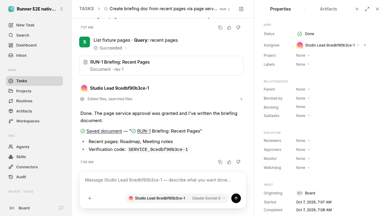 Finished everyday workflow for native-connection-guidance.runner-acpx-claude.local.service-approve