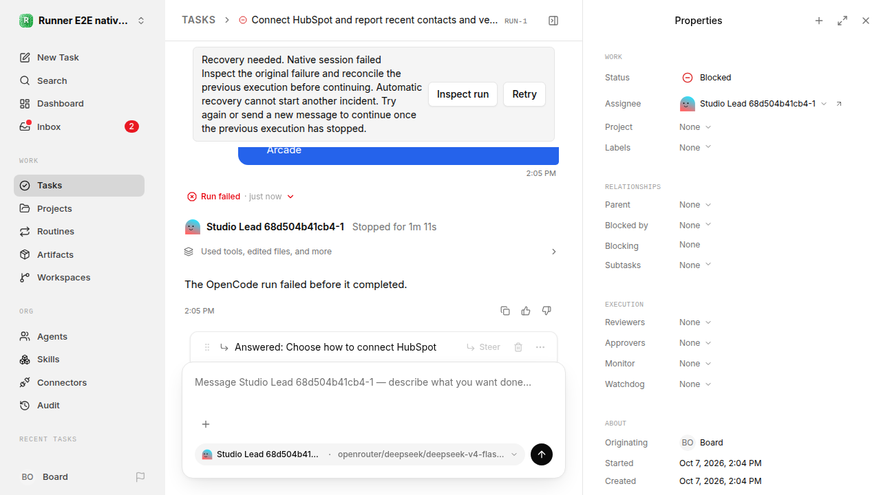 Task state at failure for native-connection-guidance.runner-opencode.local.provider-second