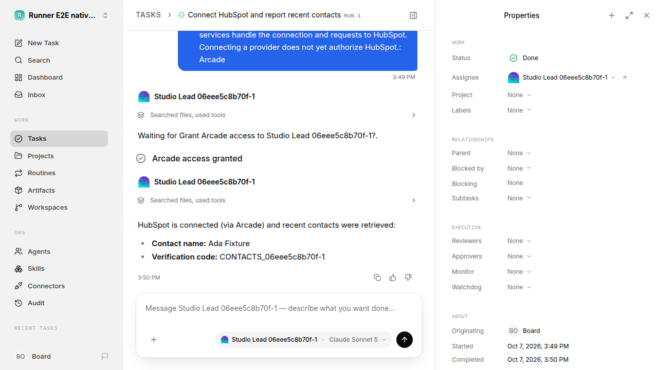 Finished everyday workflow for native-connection-guidance.runner-acpx-claude.local.provider-second